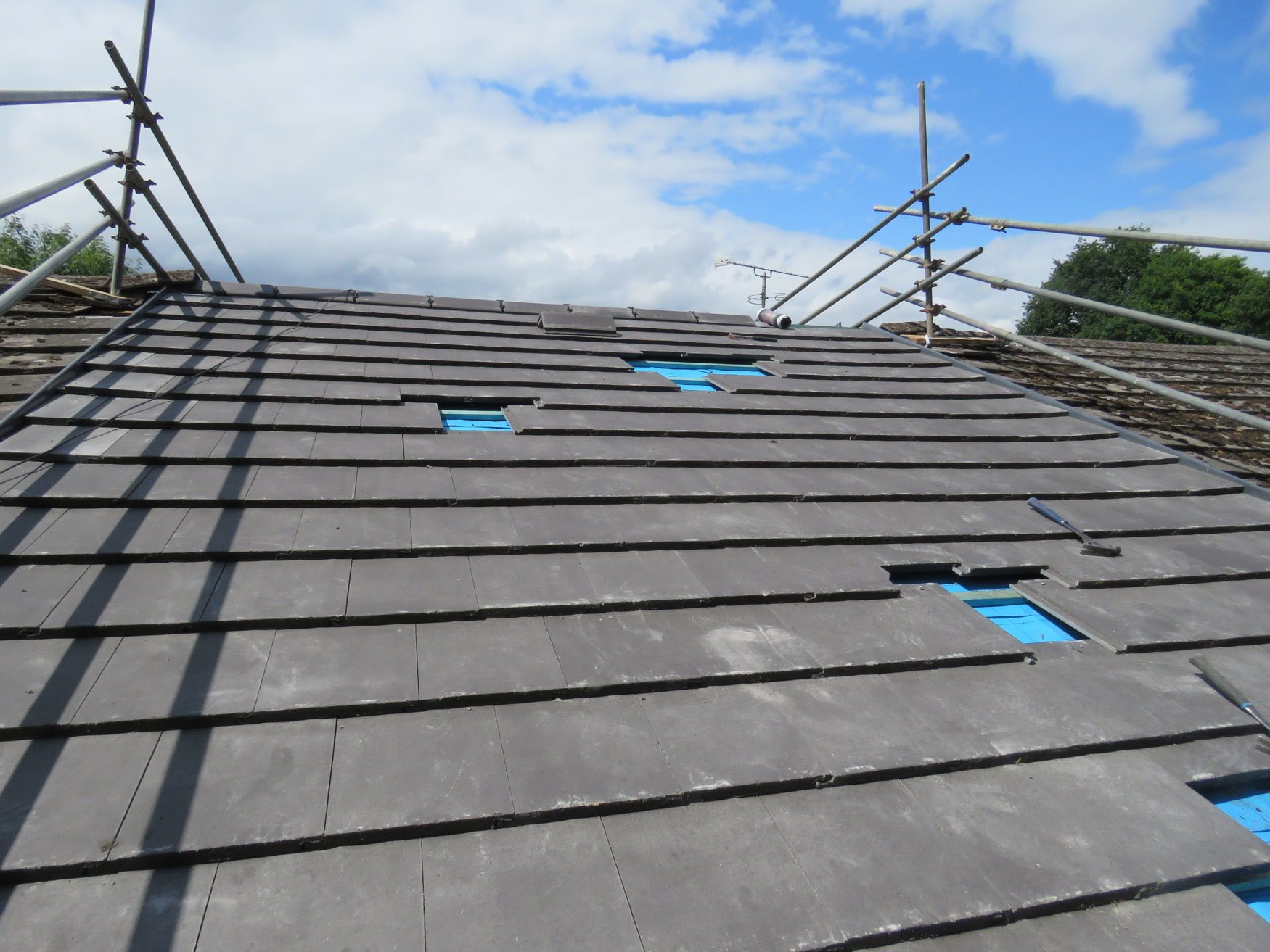 Natural slate roof repair in Perranporth