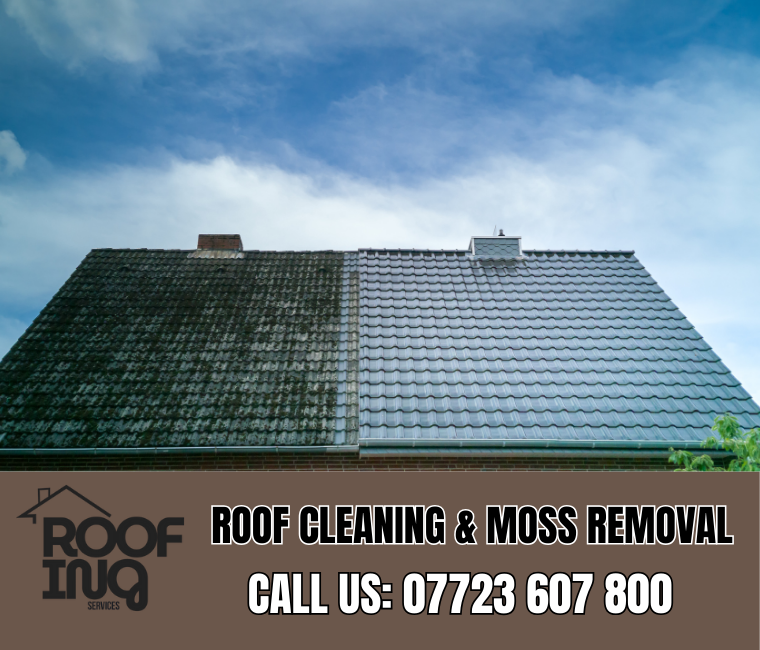 Roof cleaning and moss removal in Perranporth