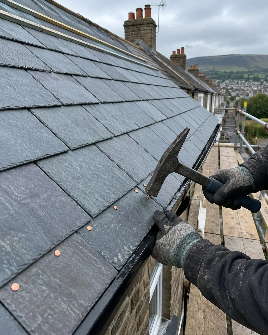 Slate roofing in Perranporth